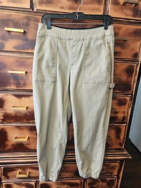 Buckle Women's Light Khaki Elastic Hem Utility Trousers
